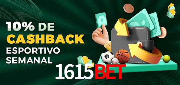 10% de bônus de cashback na 1615bet